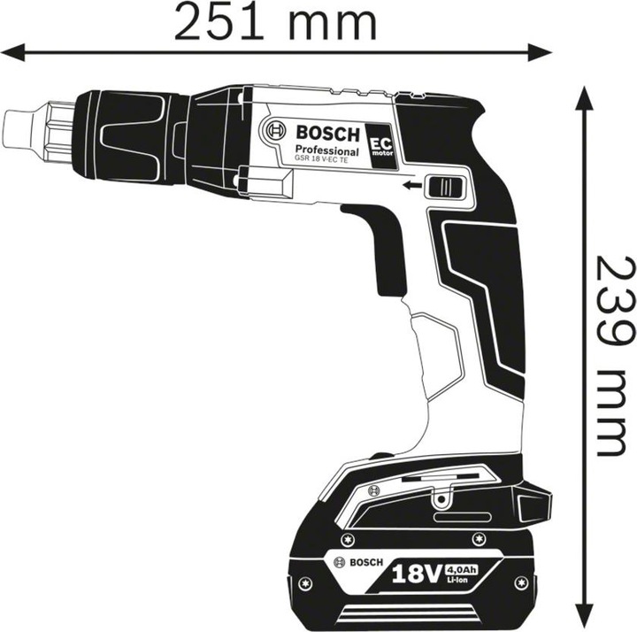 Actual product image Bosch Professional GSR 18 V-EC TE (Rechargeable battery operated)