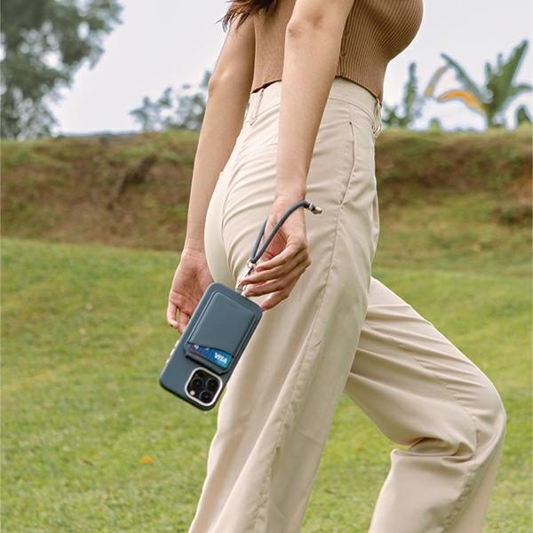 Actual product image Uniq Coehl Laurel Handstrap uniwersalny sznurek do telefonu na rękę czarny/black