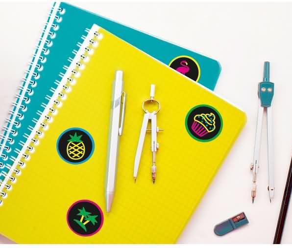 Produktbild Z-Design Neon Aufkleber (15 Sticker)