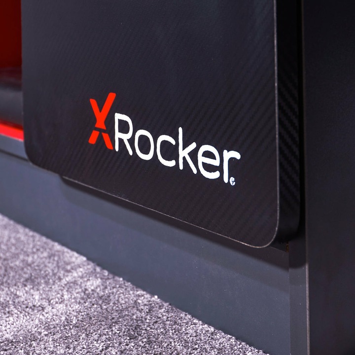 Produktbild X Rocker Carbon-Tek Gaming TV-Board mit LED-Beleuchtung - grau/rot