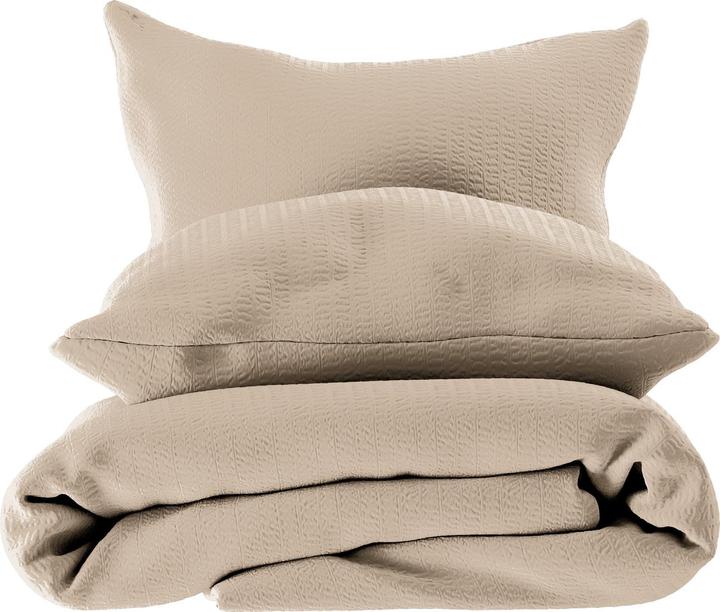 Produktbild Lotus Bettwaren Bettwäsche Satin Seersucker uni (Duvetbezug, 240 x 240 cm)