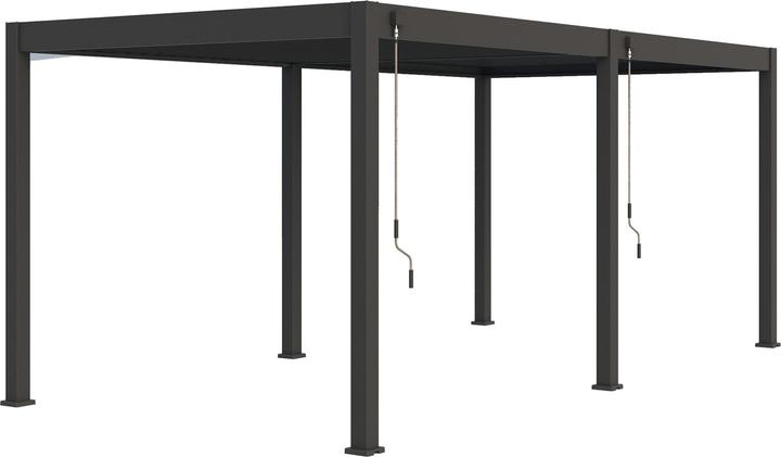 Produktbild Ventaris Pergola Deluxe Plus 3x6m mit Lamellendach Anthrazit (300 cm, 600 cm)
