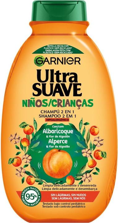 Actual product image Garnier ULTRA SUAVE champú para niños de albaricoque 400 ml (Liquid shampoo, 400 ml)