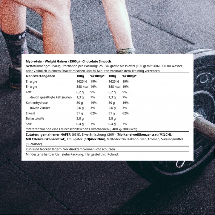 Actual product image MyProtein Weight Gainer Blend (Chocolate, 1 pcs., 2500 g)