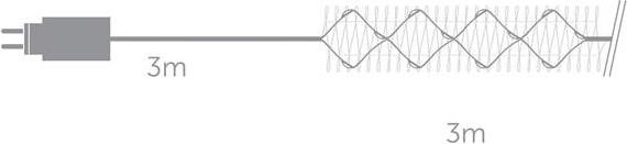 Actual product image Velleman Mira LED - 8 x 300 cm - 80 LEDs - arizona white (pale orange) - copper wire - 3 V (0.80 m)