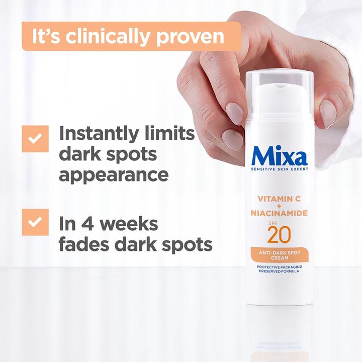 Actual product image Mixa Vitamin C + Niacinamide (50 ml, Day cream, SPF 20)