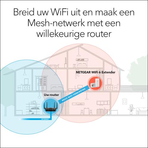 Actual product image Netgear EAX15 WiFi 6 Mesh Extender (1200 Mbit/s, 600 Mbit/s)