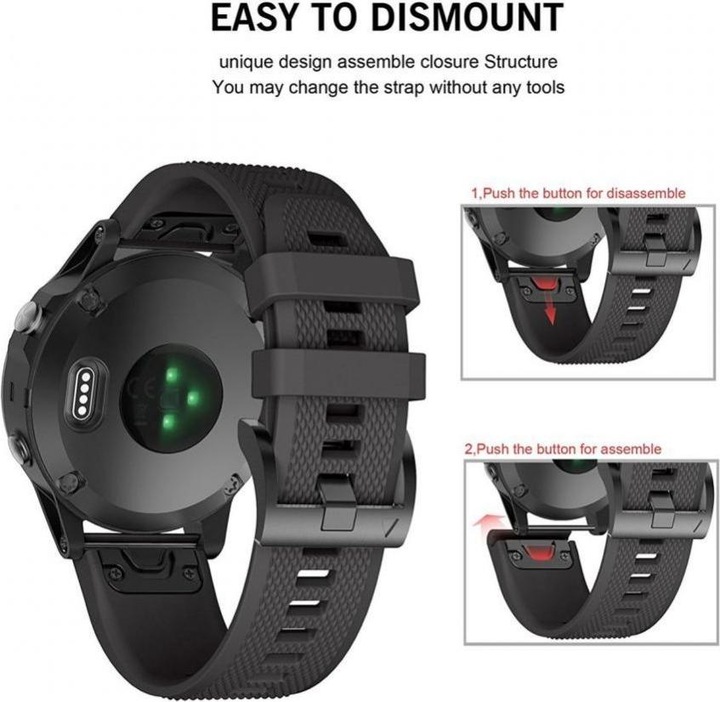 Immagine prodotto Garmin Cinturino Fenix (26 mm, Materiale sintetico, Garmin Fenix 3, Garmin Fenix 5X, Garmin Fenix 3 HR)