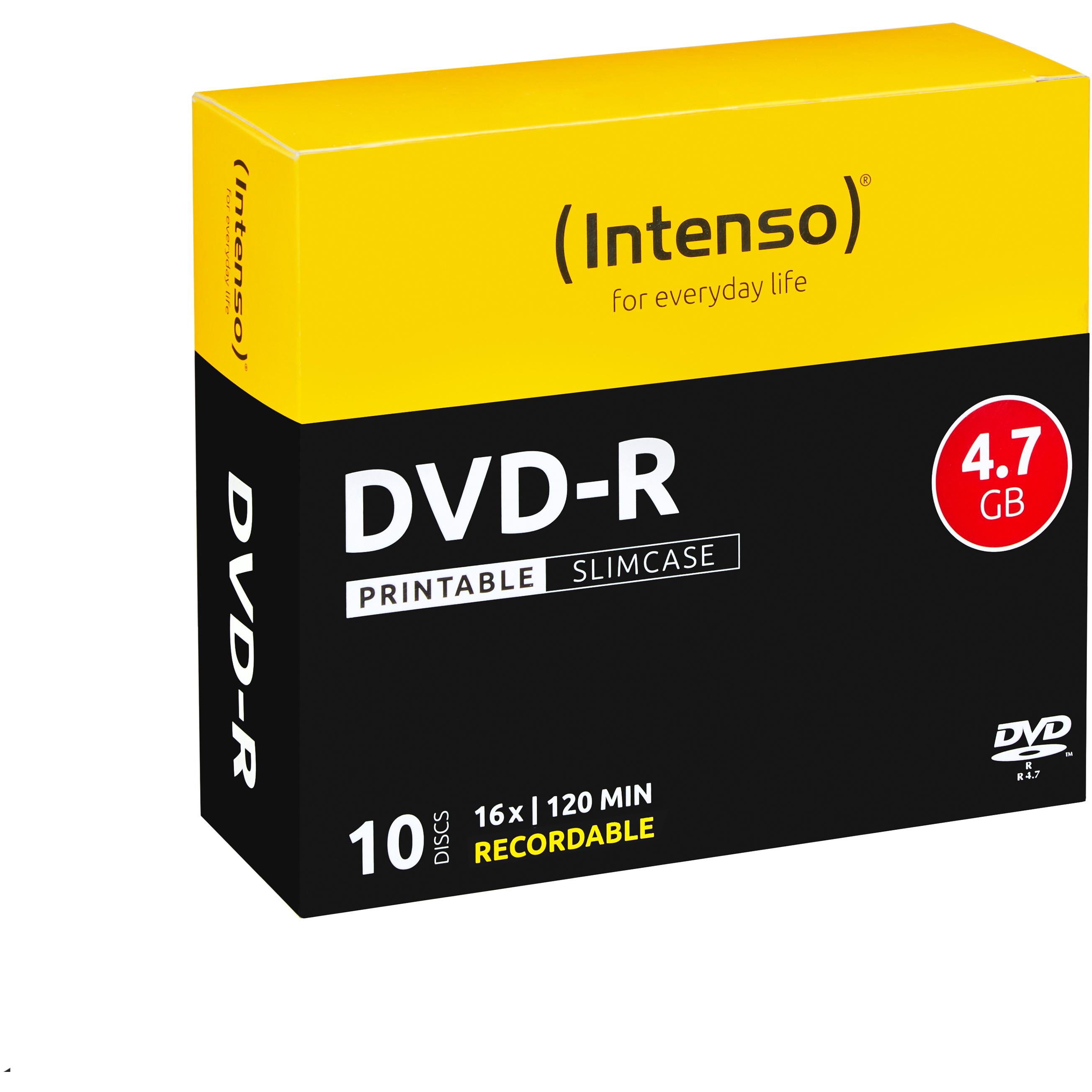 Intenso Dvd-R 4.7Gb (10 X), Disco Ottico