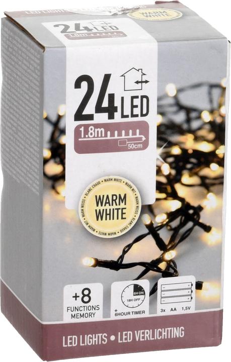 Productafbeelding FT Feeënlampjes 24 LED, warm wit (1.80 m)