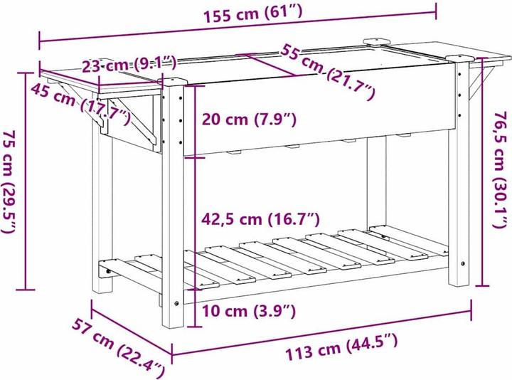 Produktbild VidaXL Pflanzkasten