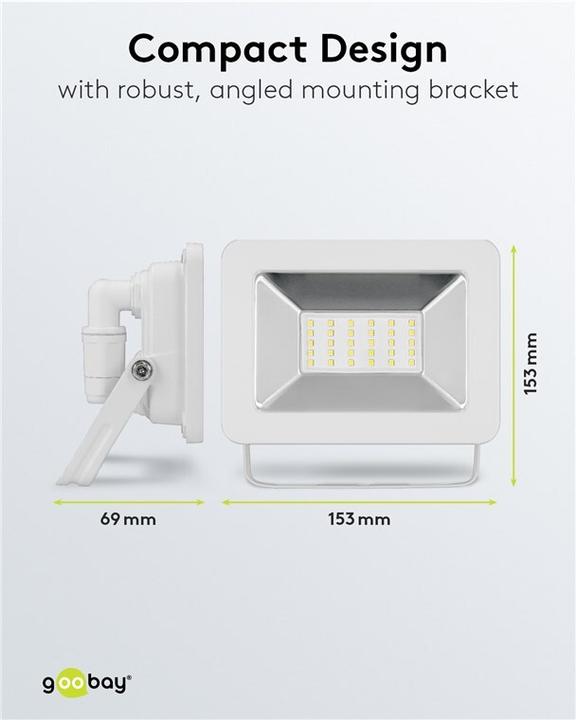 Actual product image Goobay LED outdoor spotlight, 50 W (4260 lm, IP65)