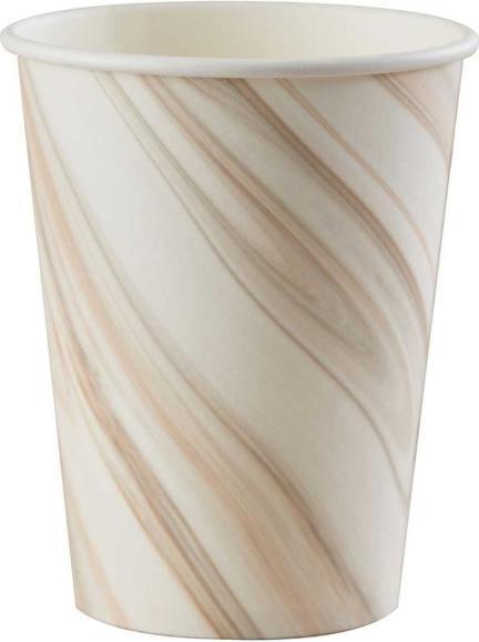 Actual product image Ginger Ray Eco Party Cups Natural Marble - Mix it Brown (8 x)