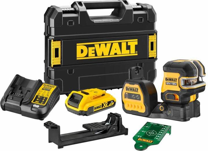 DeWalt LASER LINIOWY 12/18V DCE822D1G18 ZIELONY + 2-PUNKTOWY 1x2,0Ah (6000000000 nm)