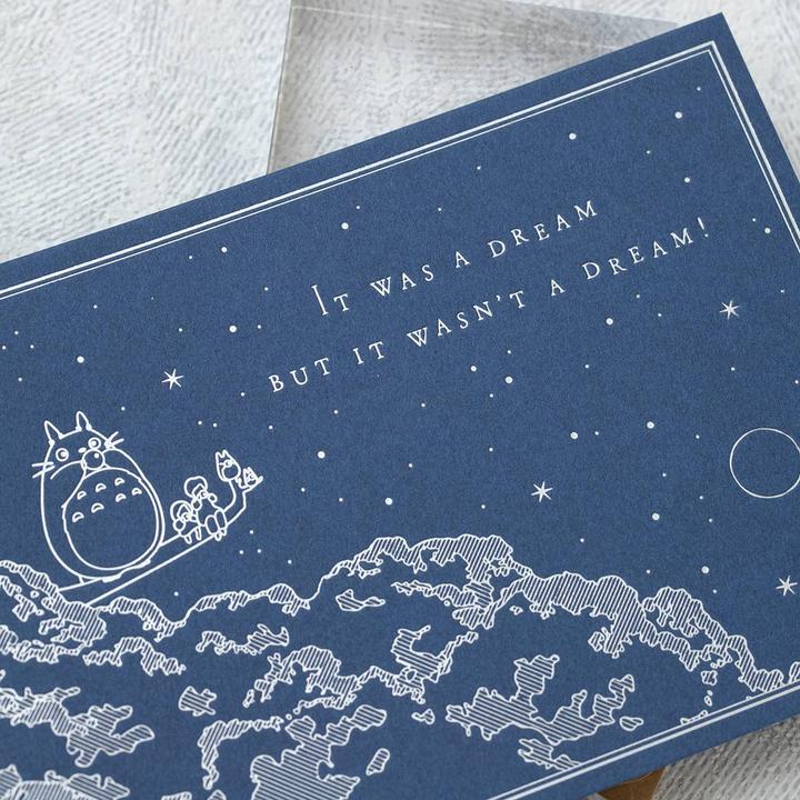 Actual product image Mein Nachbar Totoro Nachthimmel Grusskarte (1 pcs.)