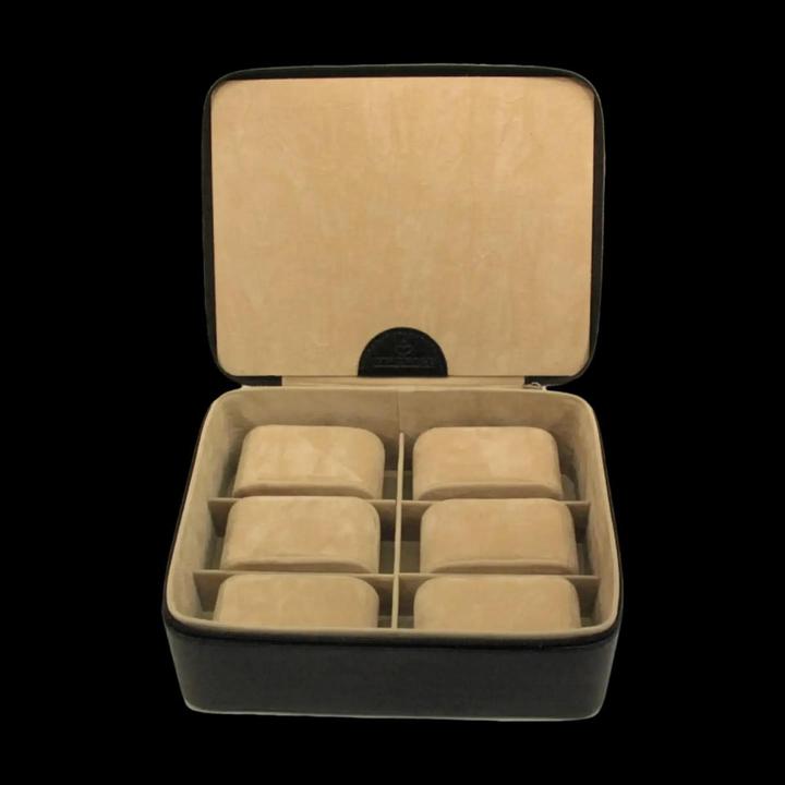 Produktbild Windrose Beluga Uhrenbox 19 cm Leder