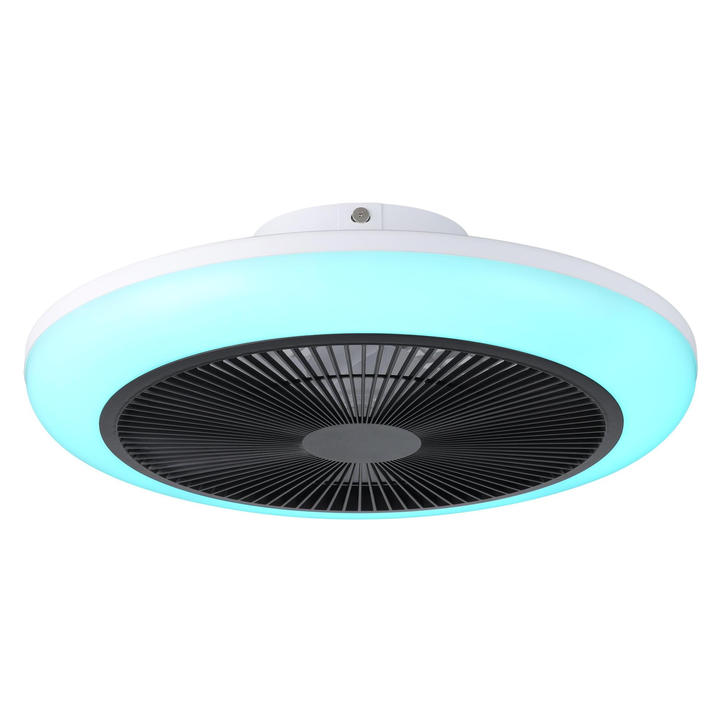 Eglo Sayulita 1 Deckenventilator Mit Licht, Ventilator, Wit, Zwart