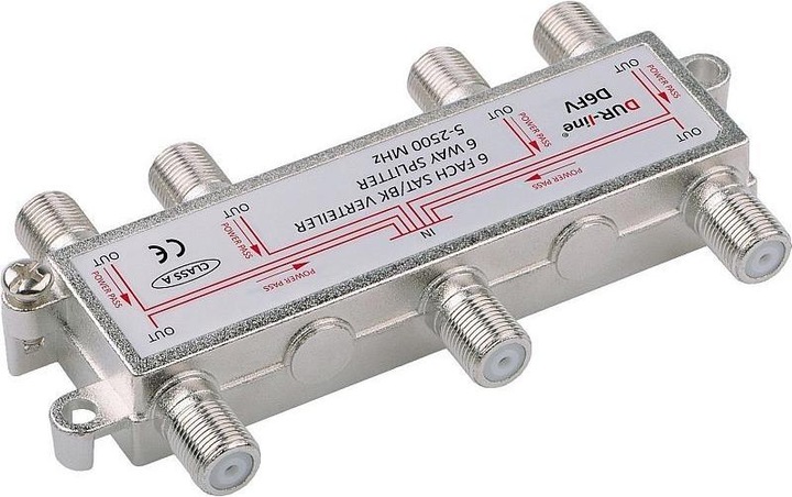 Produktbild Dur-Line D6FV, BK-SAT Verteiler 6-fach, Unicable tauglich (Verteiler)