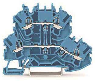 Image du produit Wago Bornier à double étage 2,5 mm2 bleu