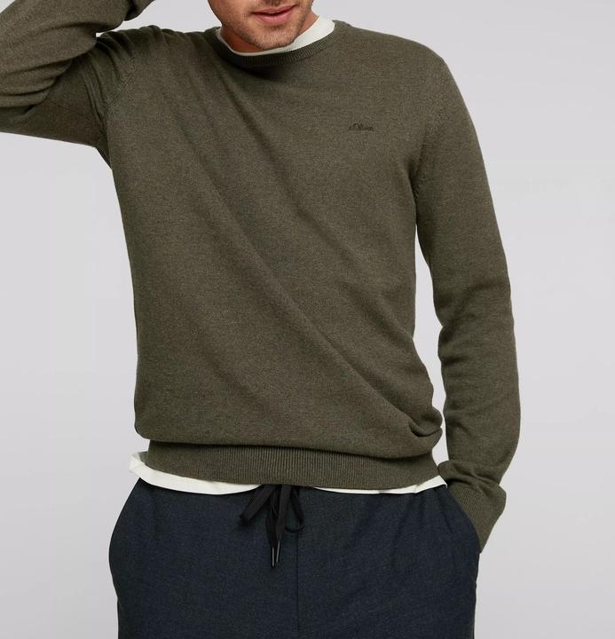 Image du produit S.Oliver Pulls hommes Pulls ras du cou en coton tricoté (5XL)