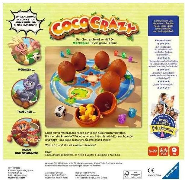 Actual product image Ravensburger Coco Crazy (German)