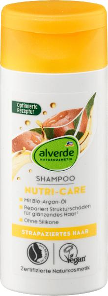 Image du produit dm alverde Shampooing Nutri Care Huile d'argan bio et extrait de jojoba bio Taille de voyage (Shampoing liquide)