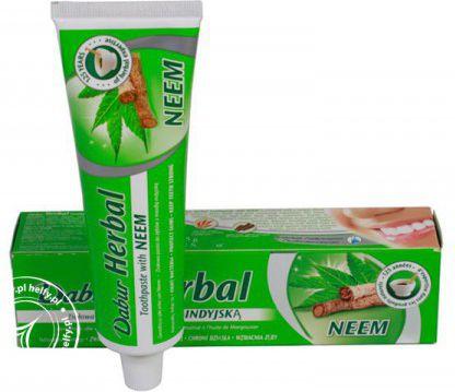 Immagine prodotto Dabur HERBAL Dentifricio con pasta di Neem da usare per i denti e per il miodlą indyjską bez fluoru 100ml