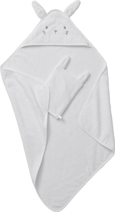 chat rose ou nounours gris, Lapin blanc