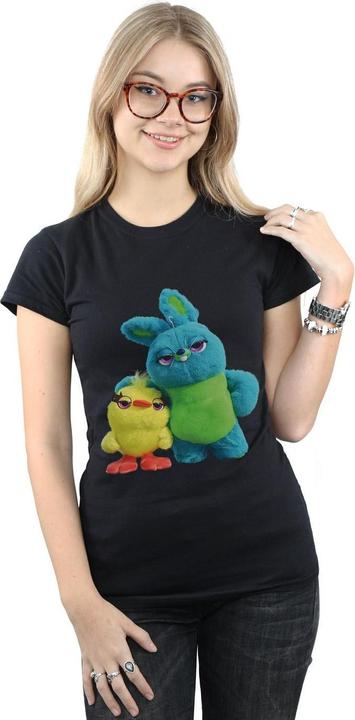 Actual product image Disney Womens/Ladies Toy Story 4 Ducky And Bunny Cotton T-Shirt (L)