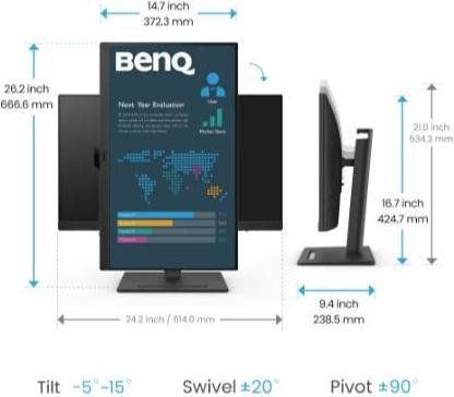 Produktbild BenQ BL2790QT (2560 x 1440 Pixel, 27")