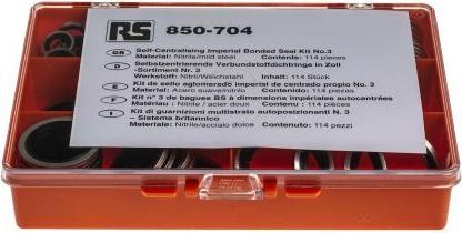 RS PRO Imperial nitrile/MS bonded seal kit 3