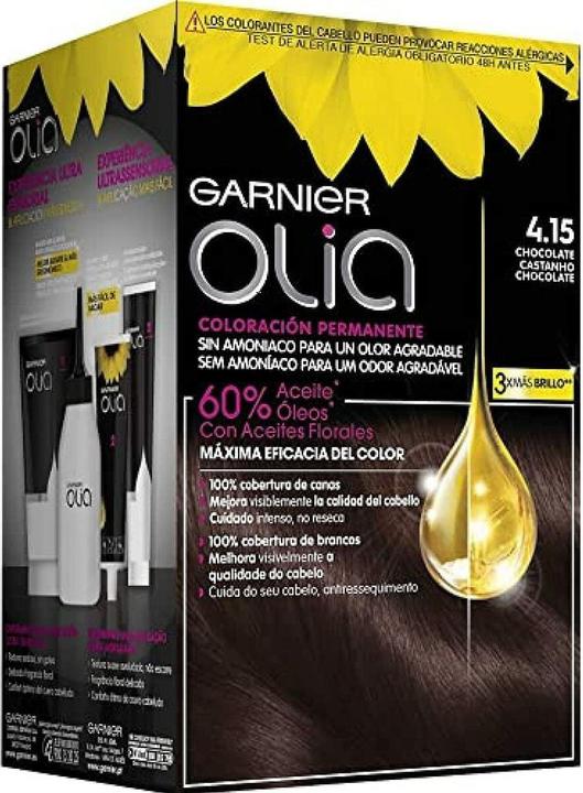 Image du produit Garnier OLIA Coloración Permanente #4,15 Chocolate 4 pz (4,15 Chocolat)