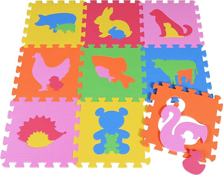 Produktbild Knorrtoys Puzzlematte - „Tiere“/9-tlg./30 cm (30 x 30 cm)