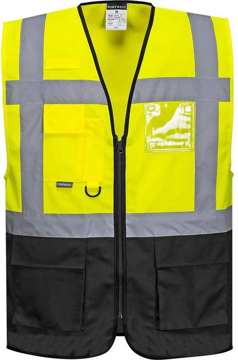Produktbild Portwest Mens Warsaw Contrast Hi-Vis Vest (L)