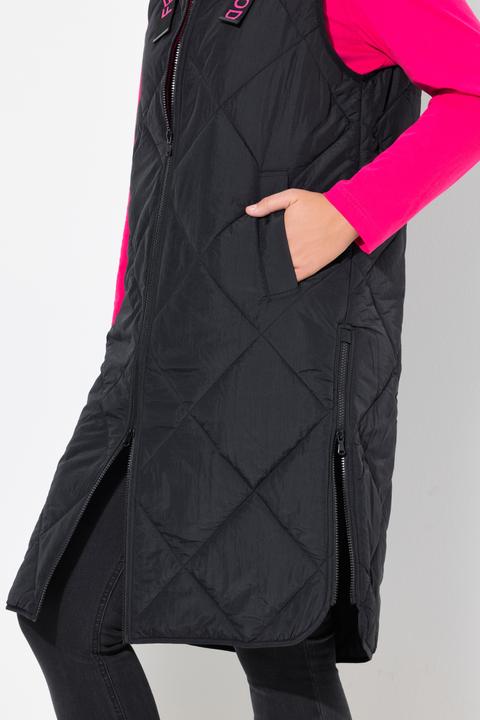 Actual product image Ulla Popken Quilted Statement Tie Vest (46, 48)