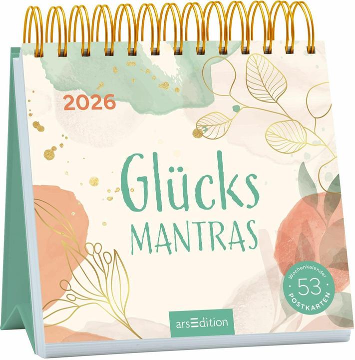 Produktbild Postkartenkalender Glücksmantras 2026