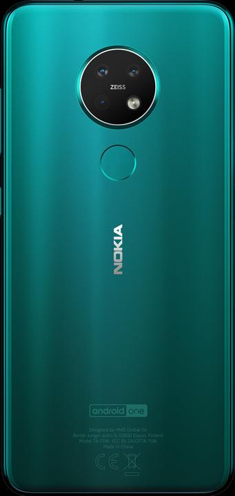 Produktbild Nokia 7.2 (64 GB, Cyan Green, 6.30", Dual SIM + SD, 48 Mpx, 4G)