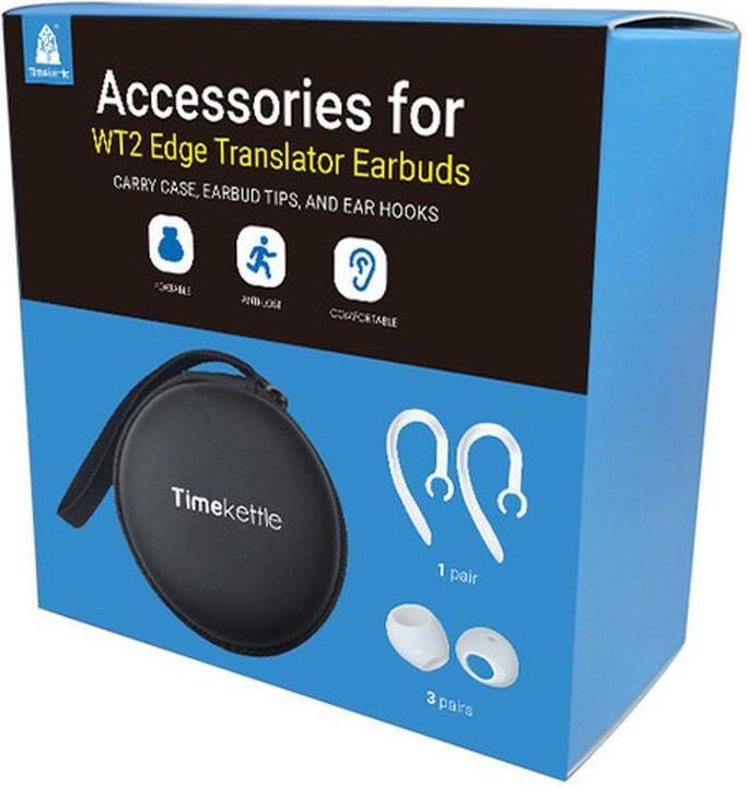 Timekettle WT2 Edge accessory set / bag, earhook, 3 pairs of earmuffs