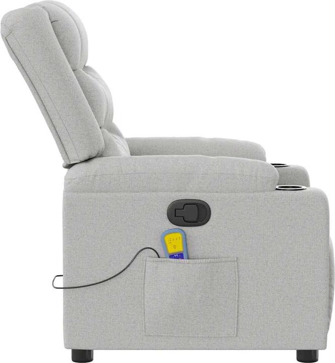 Immagine prodotto vidaXL Sedia da massaggio in tessuto grigio nuvola