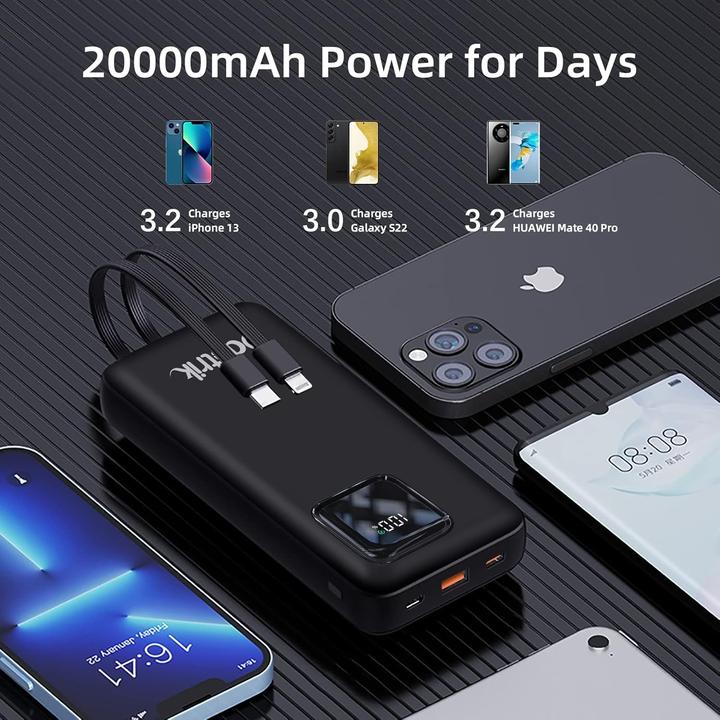 Image du produit Odetrik Powerbank mit Schnellladefunktion (20000 mAh, 22.50 W)