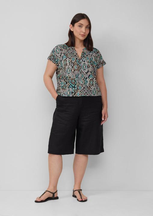 Immagine prodotto s.Oliver Bluse Leichte Baumwoll-Bluse mit All-over-Print (52)