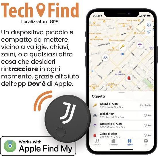 Produktbild Techmade TRACKER TM-BL005S-JUVENTUS TECH FIND (TM-BL005S-JUV) (iOS)