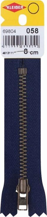 Produktbild Kleiber Reiáverschluss, Metall, L„nge: 80 mm, marine (8 cm)