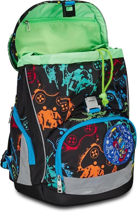 Actual product image SJ Gang Ergonomic Adjustable Backpack with Magnetic Closure and Reflective Inserts (24 l)