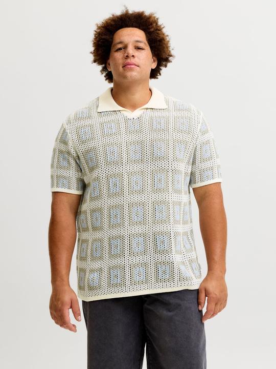 Produktbild Jack & Jones Joraiden Knit Split Neck Polo Styd Pls (3XL, XL)
