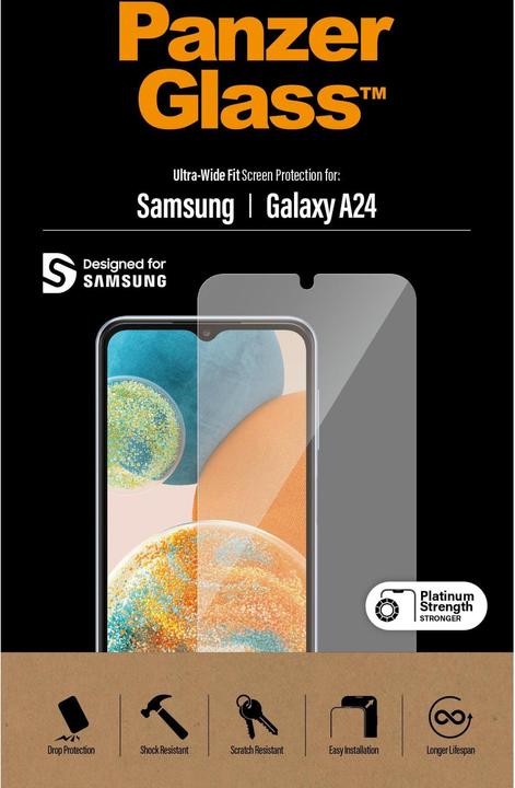 Actual product image PanzerGlass Classic Fit Galaxy A24 screen protector (1 Piece, Samsung Galaxy A24)