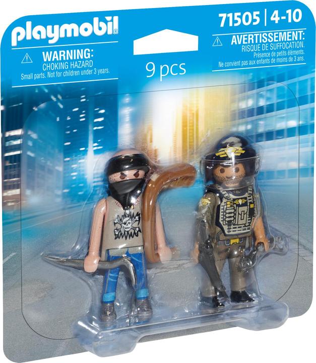 Actual product image Playmobil DuoPack SWAT & Bandit (Playmobil Action Heroes)