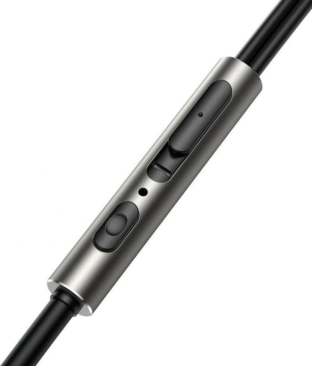 Actual product image Joyroom JR-EW03 Wired Series In-Ear Metal Wired Earbuds-Dark Gray (NC, Cable)