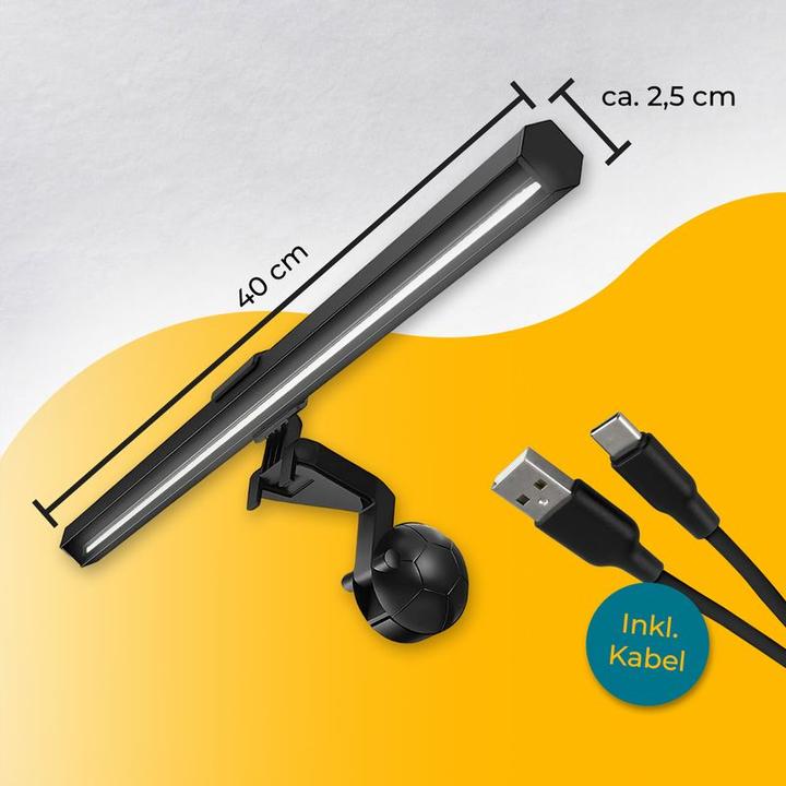 Image du produit Hermex Éclairage de l'écran Screenbar Éclairage du moniteur Éclairage du moniteur LED