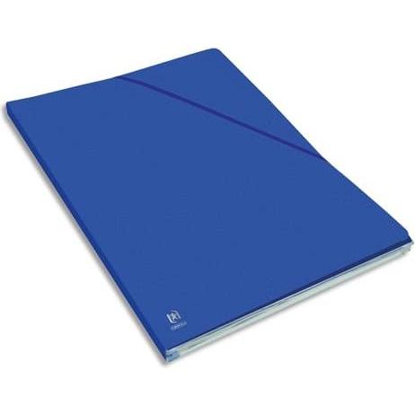 Elba, Mappe, Eckspannermappe Alpina, DIN A4, Karton, blau aus 0,5 mm glänzendem Karton, mit Eckspannergummi, Inha (A4, 1...